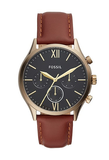 Fossil Fenmore Multifunction Brown Leather Watch