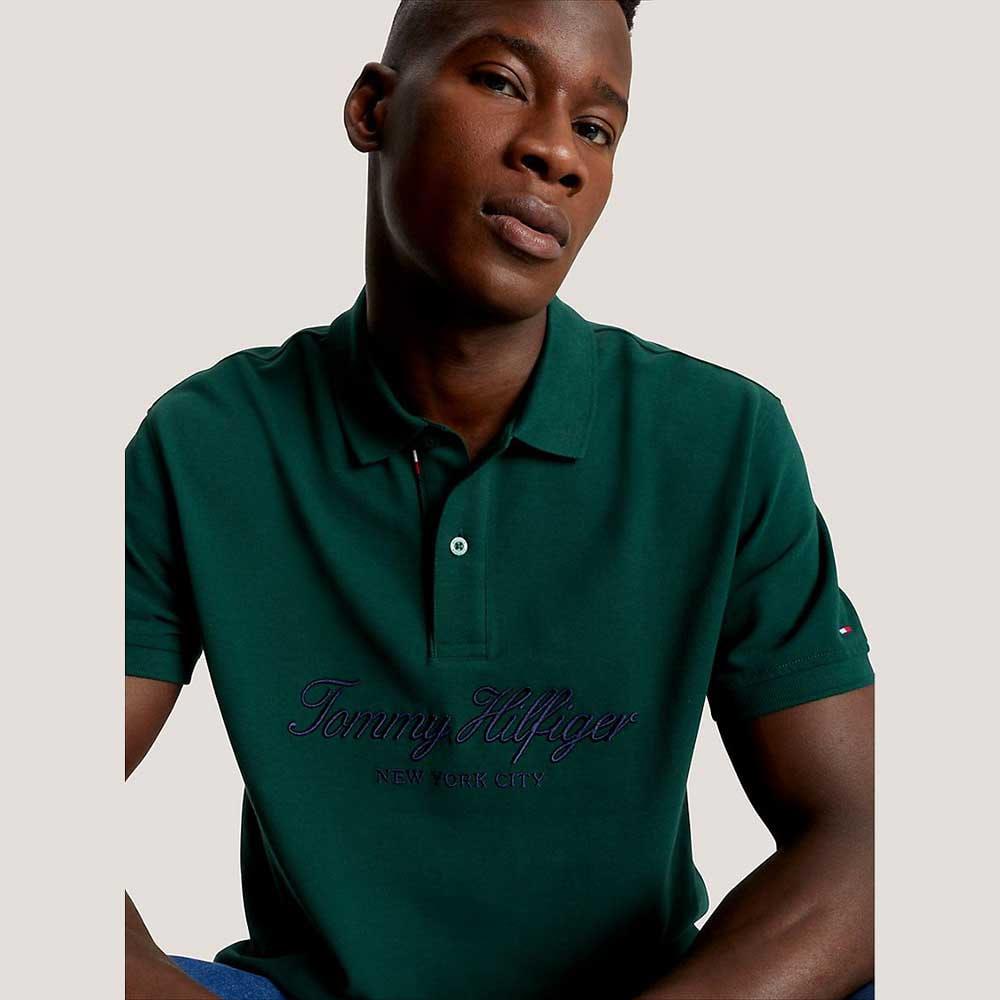 Tommy Hilfiger Tommy Hilfiger Regular Fit Embroidered NYC Script Polo