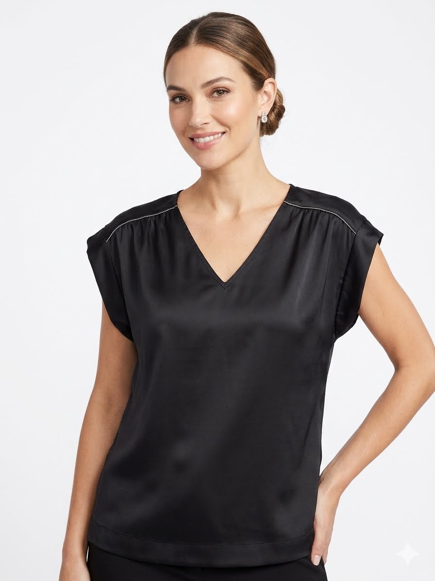 RACHEL-Satin blouse in black from the brand RACHEL Rachel Roy