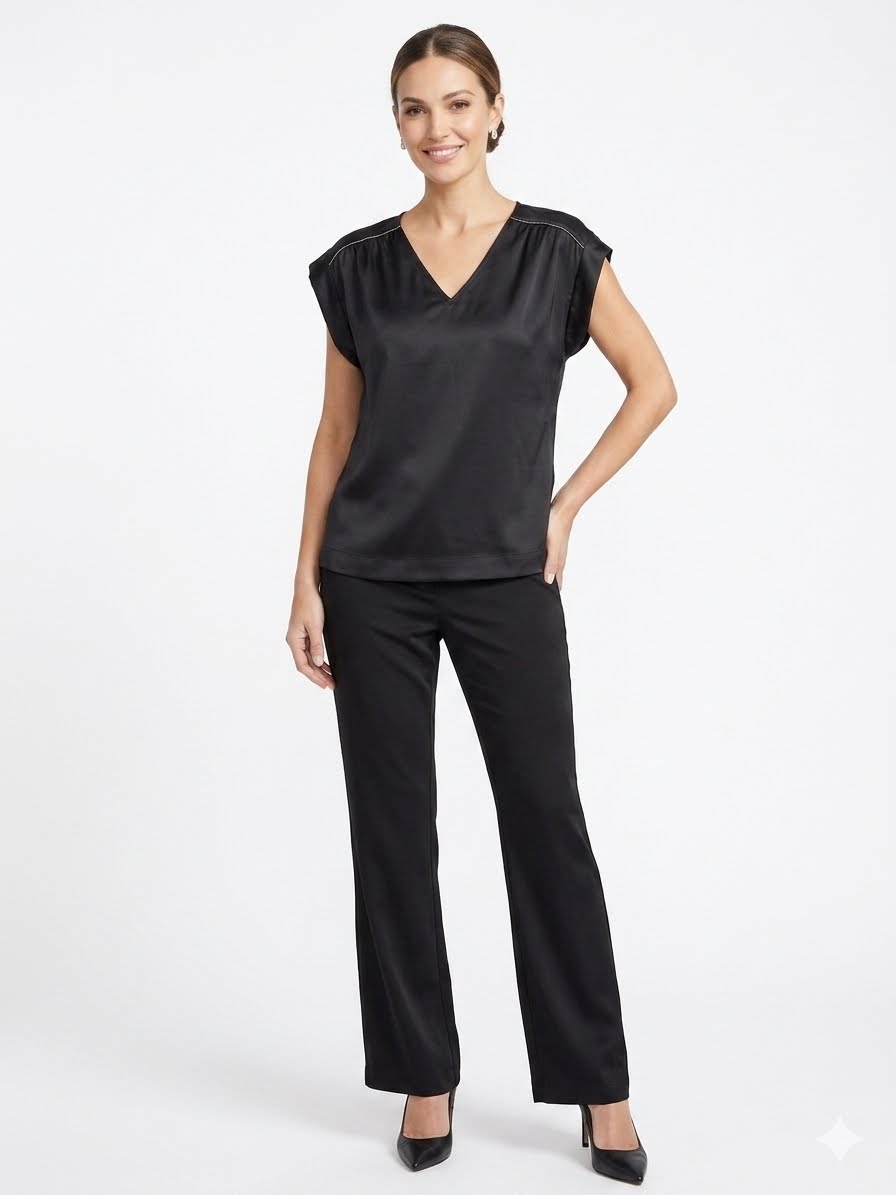 RACHEL-Satin blouse in black from the brand RACHEL Rachel Roy