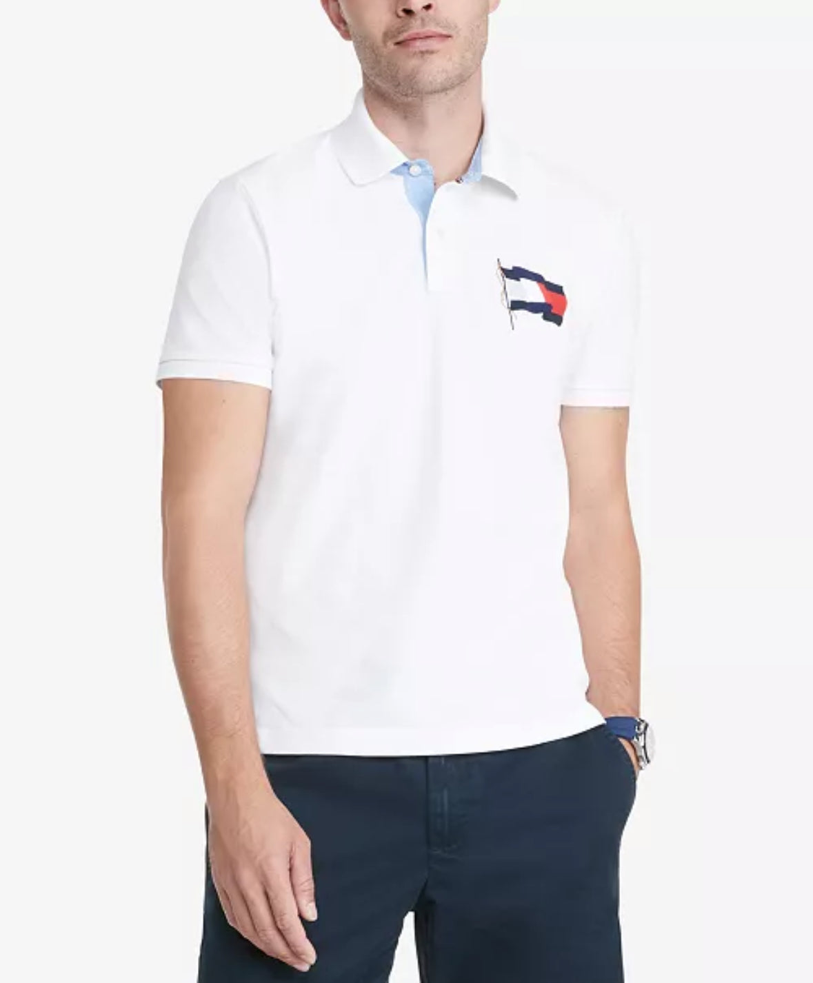 Tommy Hilfiger Men's Alwyn Custom Fit TH Flex Polo Shirt