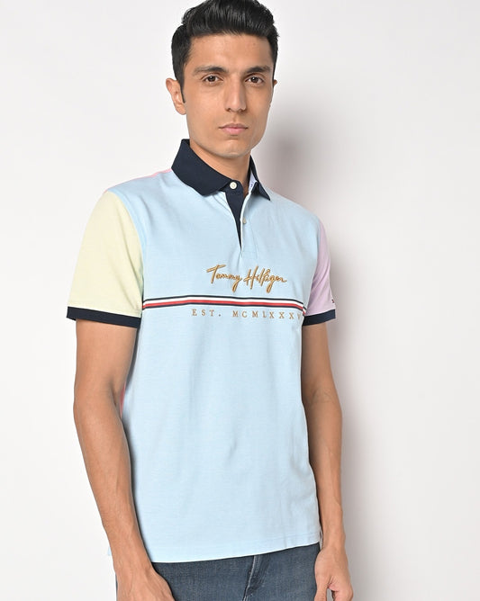 Tommy Hilfiger Colourblock Tailored Fit Polo