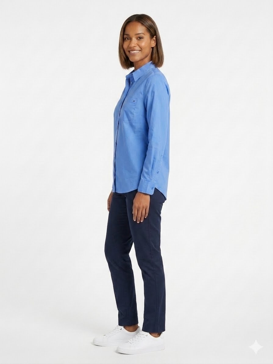TOMMY HILFIGER-Casual button-down shirt for women