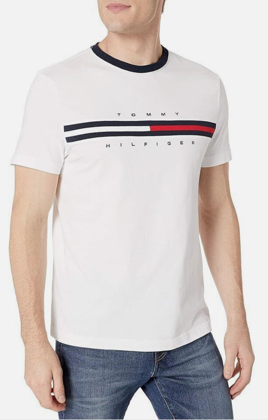 Tommy Hilfiger Flag Logo Ringer T-Shirt