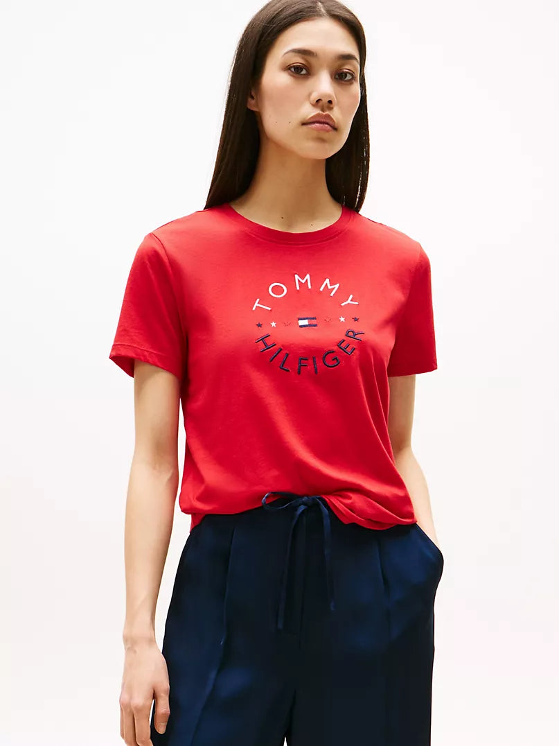 TOMMY HILFIGER-Hilfiger Circle Logo T-Shirt