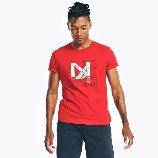Nautica Sustainably Crafted Yacht Ligo Graphic T-Shirt