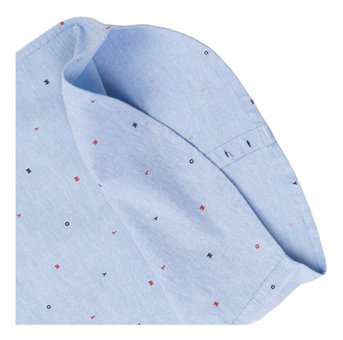 Tommy Hilfiger-Camisa Tommy Hilfiger Niño Oxford Estampada