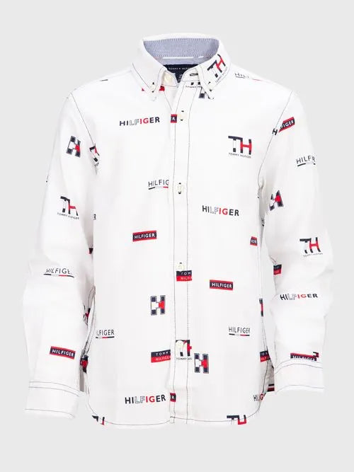 Tommy Hilfiger-CAMISA MULTILOGO