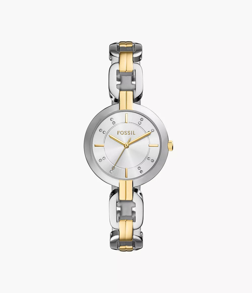 Fossil Kerrigan Three-Hand Bicolor Stainless Steel