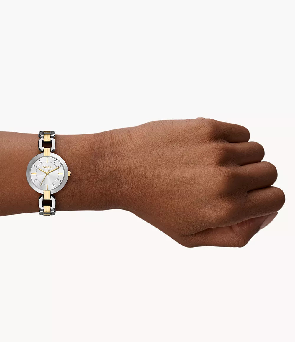 Fossil Kerrigan Three-Hand Bicolor Stainless Steel