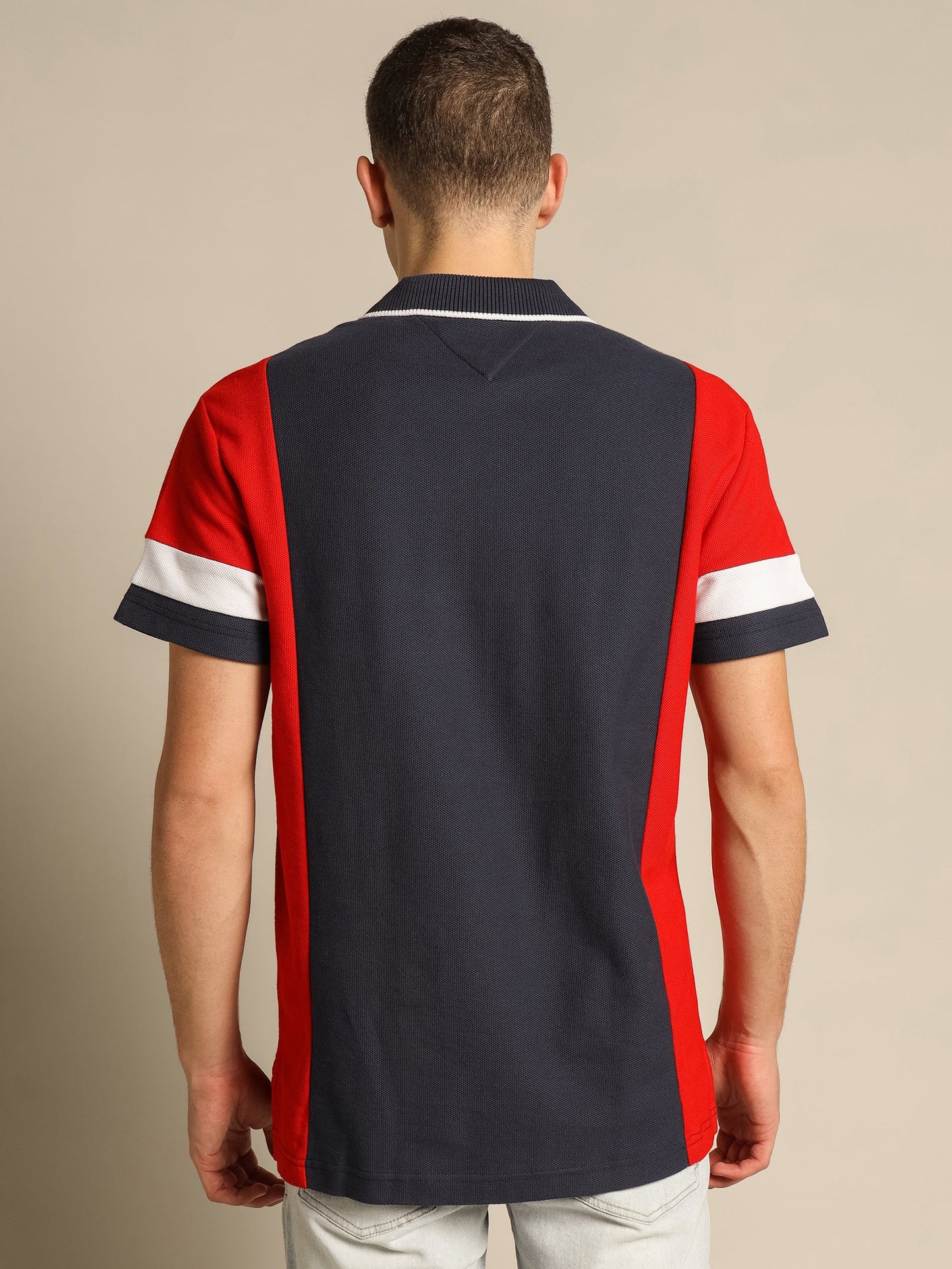 Tommy Hilfiger Relaxed Zip Colorblock Polo Shirt