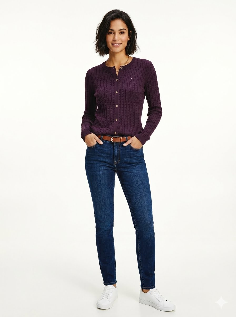 Tommy Hilfiger-Braided knitted cardigan (Cable-Knit Cardigan) from the Tommy Hilfiger brand