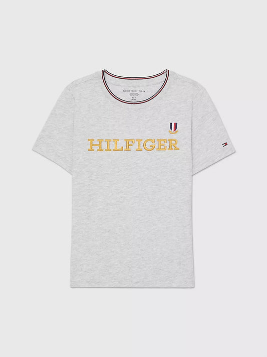 Tommy Hilfiger-Kids' Embroidered Hilfiger Logo T-Shirt