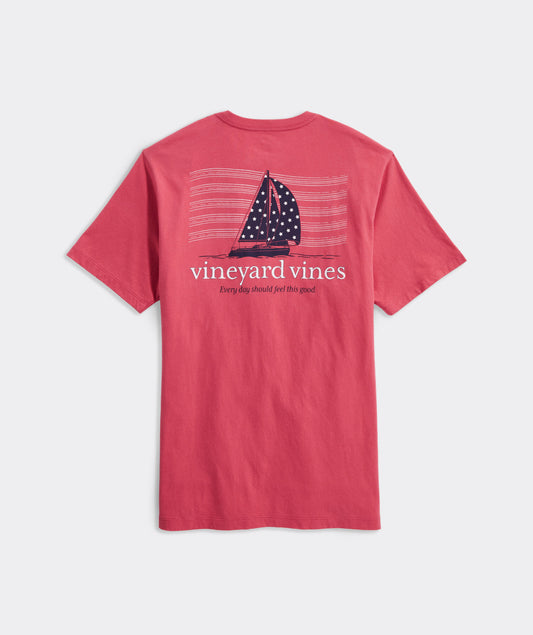 VINEYARD VINE  Shop Flag Sail Short Sleeve Pocket Tee  at Vineyard Vines