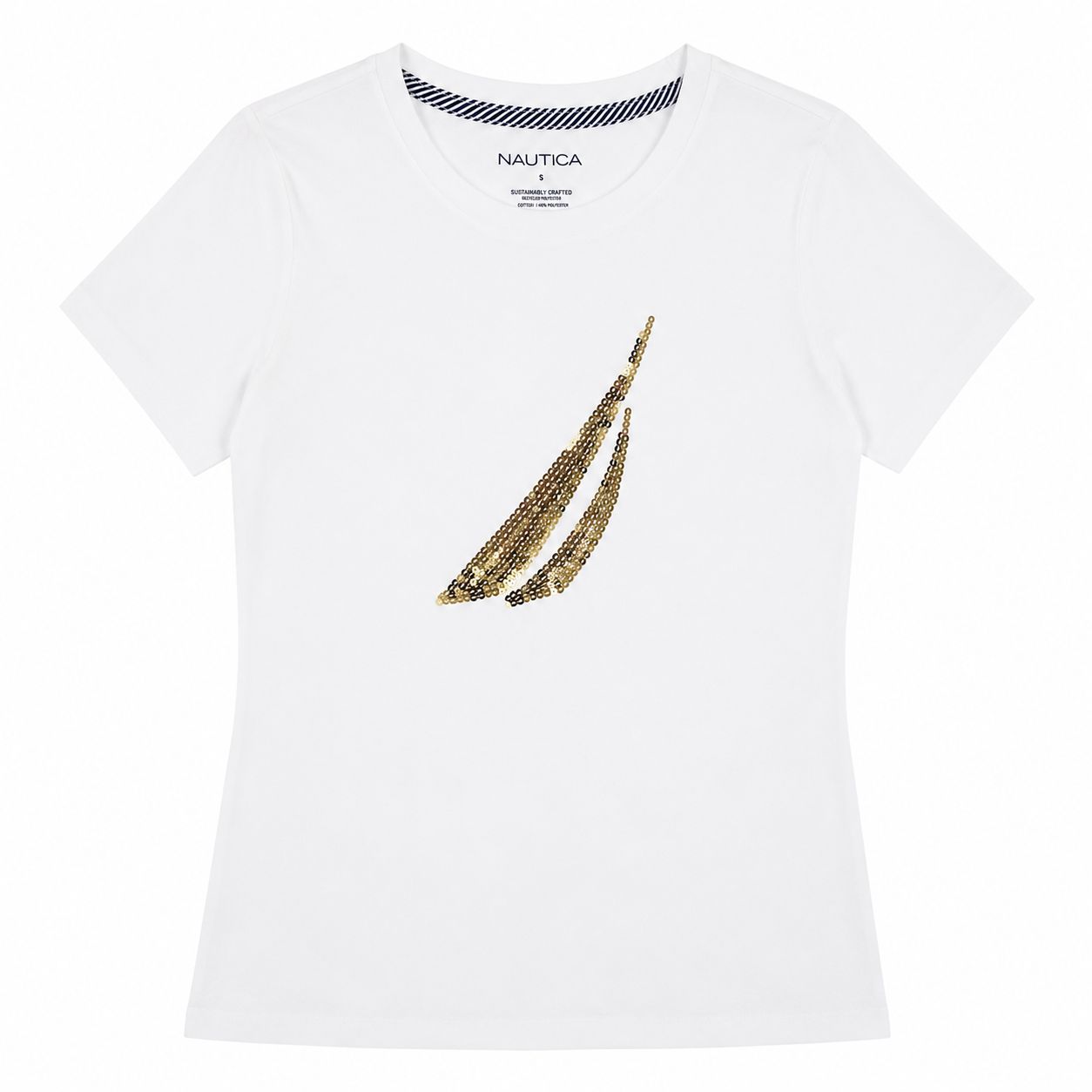 Nautica Sequin Logo Graphic T-Shirt Women’s