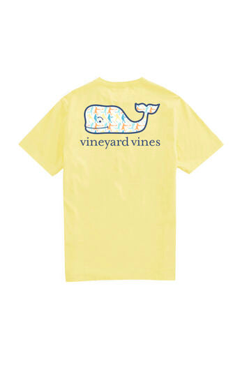 Vineyard Vine-Camiseta de manga corta con bolsillo y estampado de ballena de béisbol