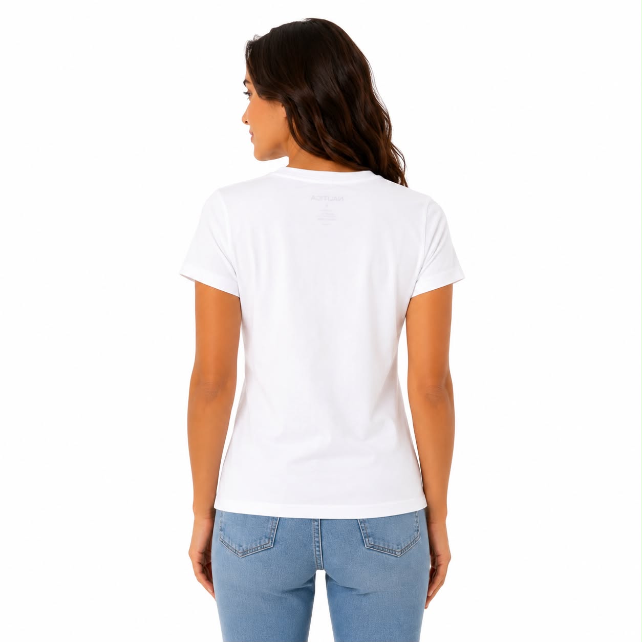Nautica Flag logo Foil Graphic T-Shirt Women’s