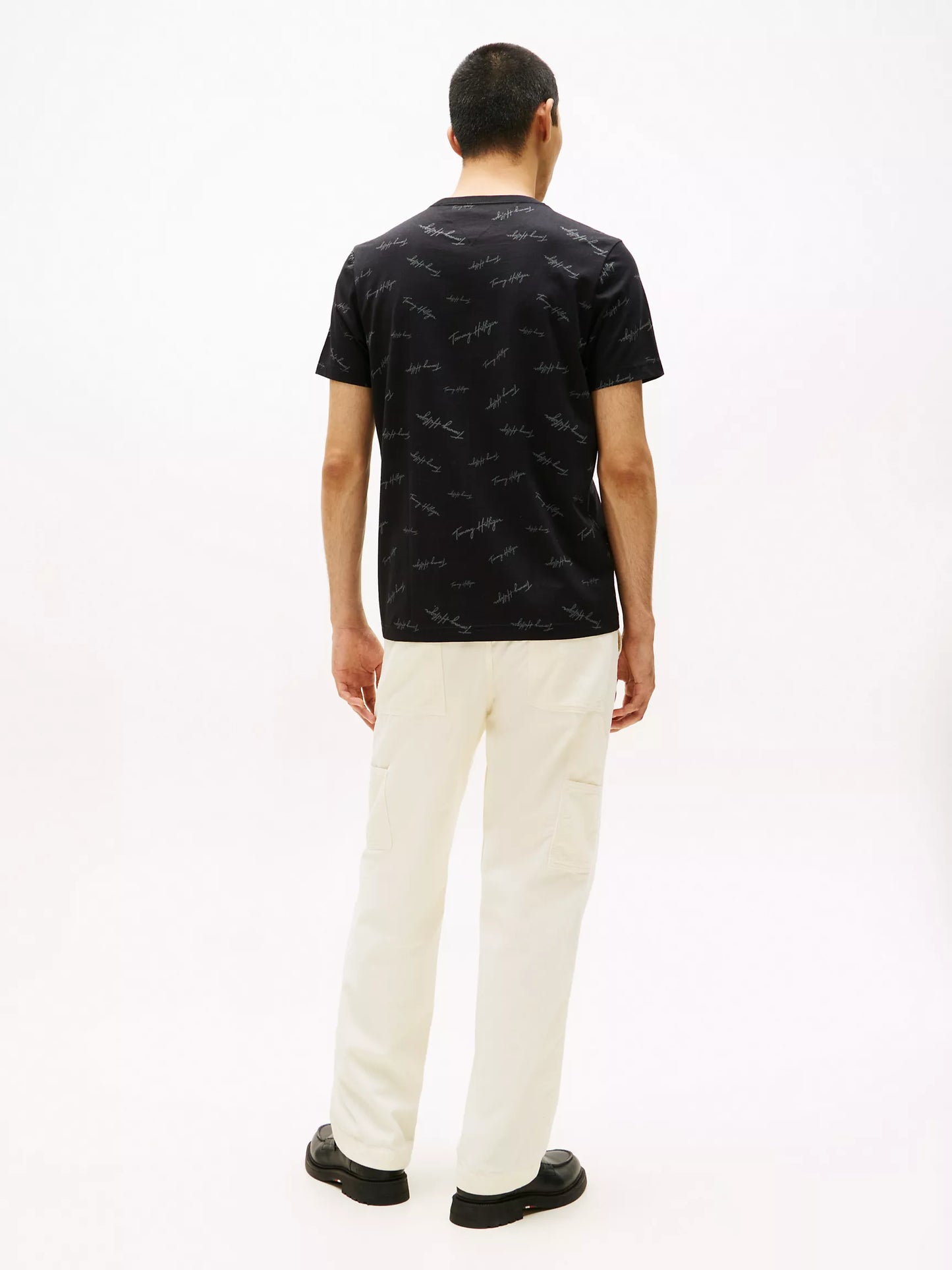 Tommy Hilfiger-Signature Flag Stripe Logo T-Shirt