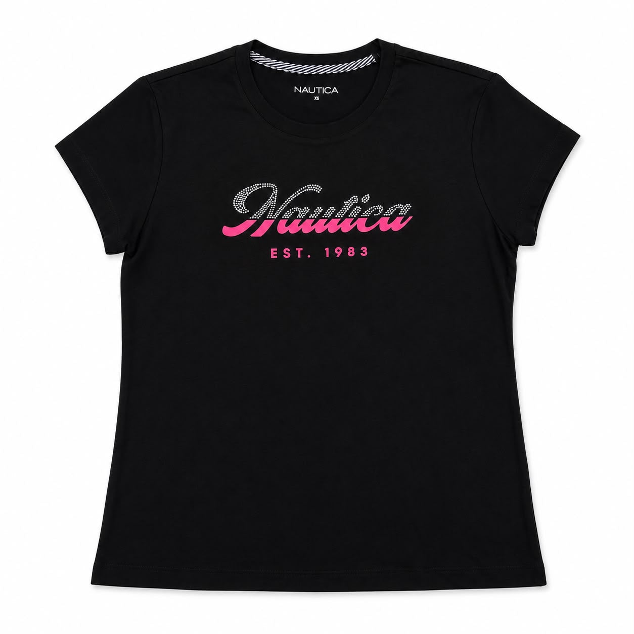 Nautica Studded Logo Puff Graphic T-Shirt Women’s
