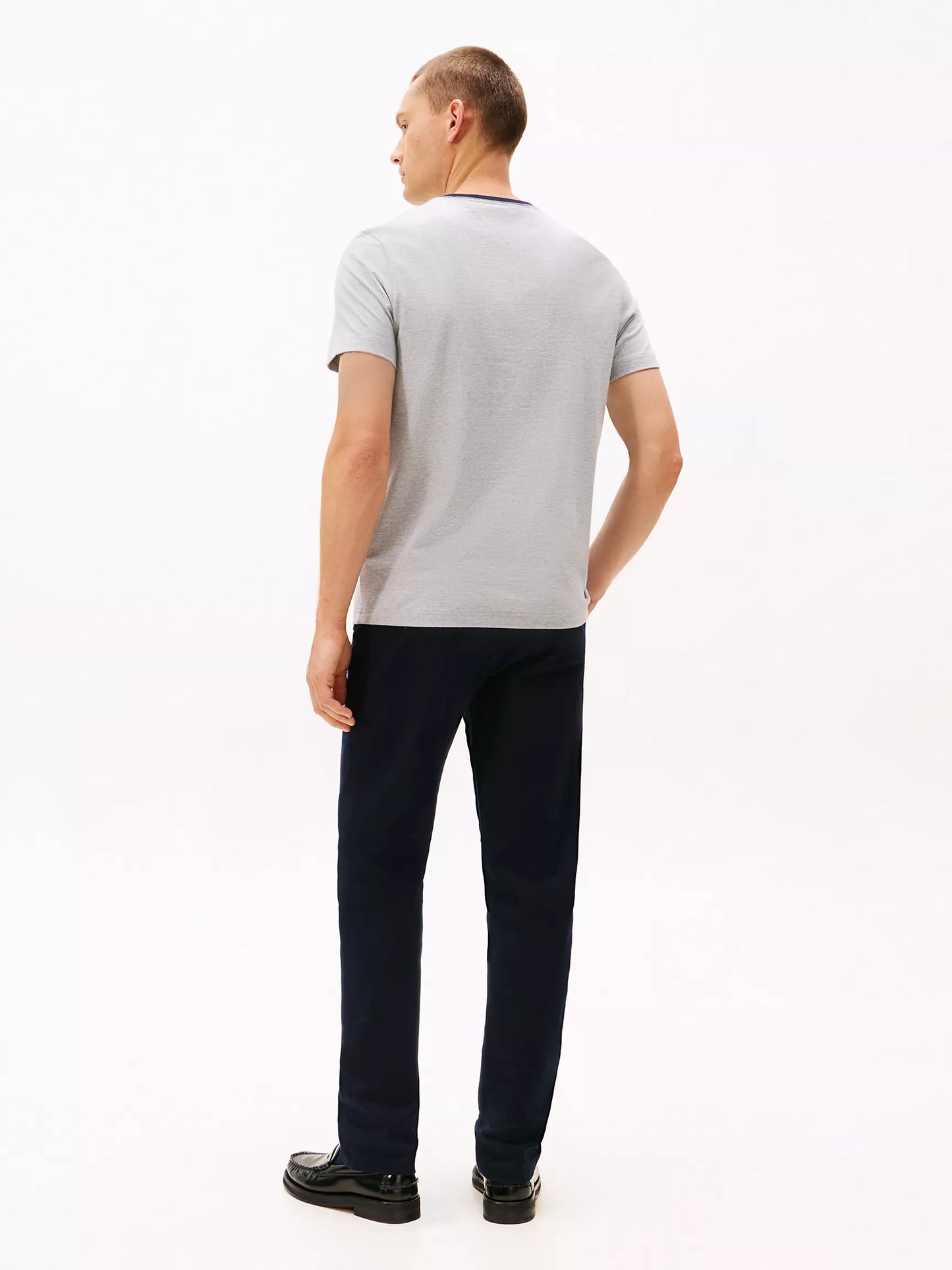 Tommy Hilfiger-Embroidered Flag Logo T-Shirt