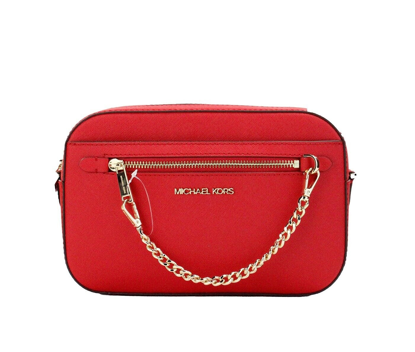 Michael Kors Jet Set Large East West  Zip Chain Crossbody Bag