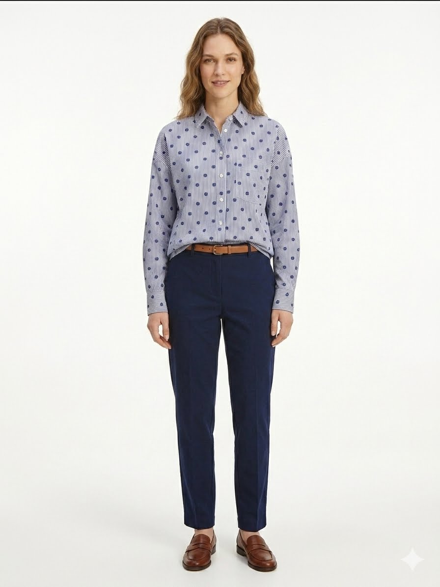 Tommy Hilfiger-Relaxed cut button-down shirt (Relaxed Fit) for women from the Tommy Hilfiger brand,