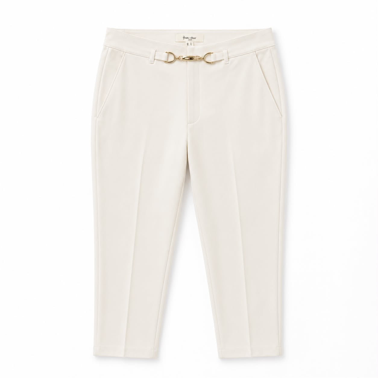 Haver + Blair Trimmed dress pants in white or ivory women’s