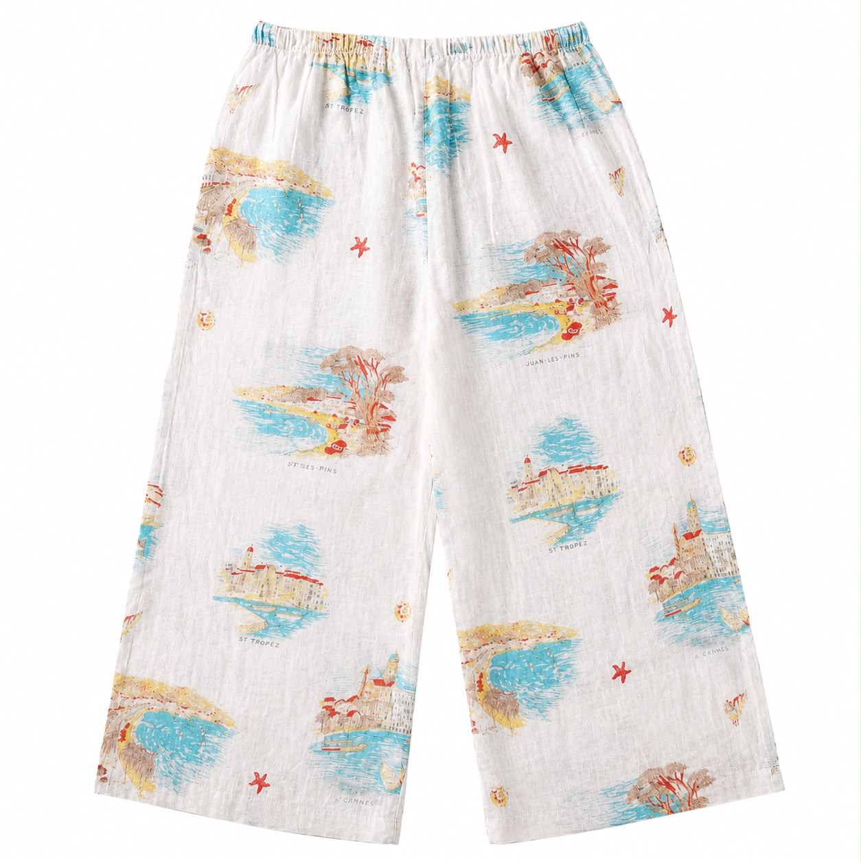 Calypso St. Barth Wide leg pants from the brand Calypso St. Barth have a colorful print