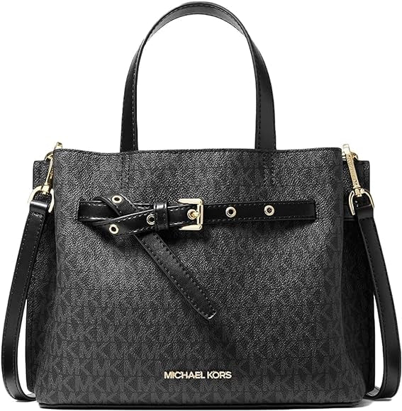 Michael Kors Emilia Small Black Signature Satchel