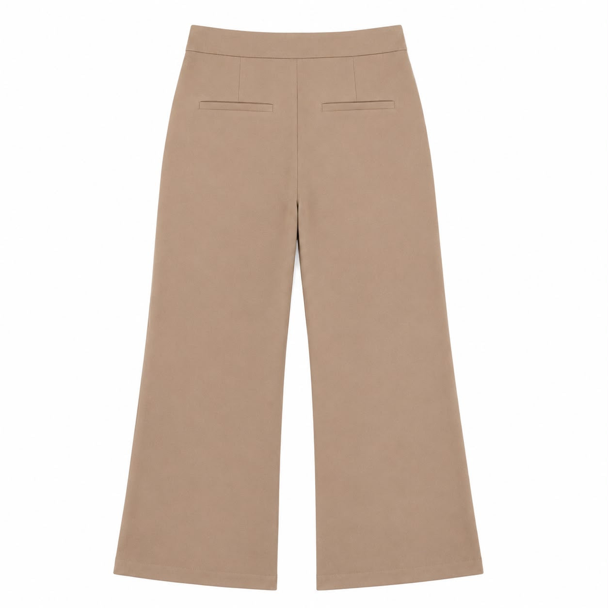 Rachel Zoe Straight cut dress pants with wide leg in brown tone