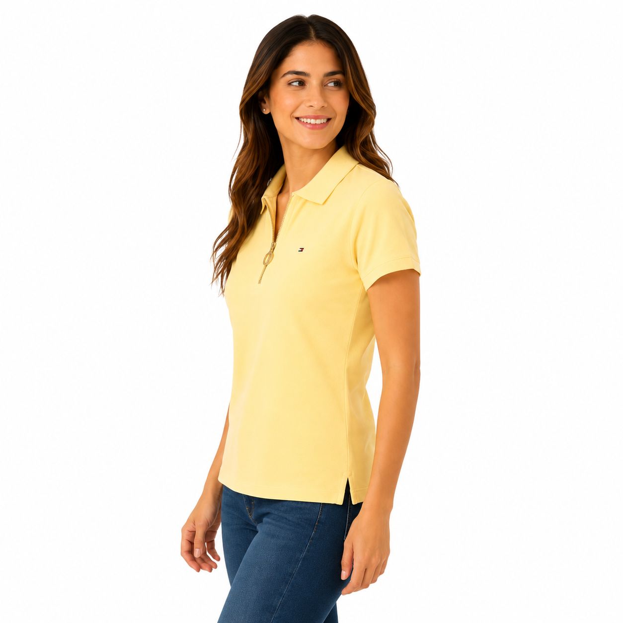 Tommy Hilfiger Slim Fit Zip Polo Women’s