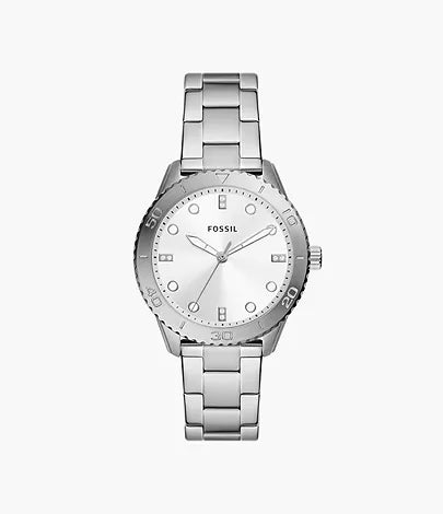 Fossil Dayle Three-Hand Stainless Steel Watch