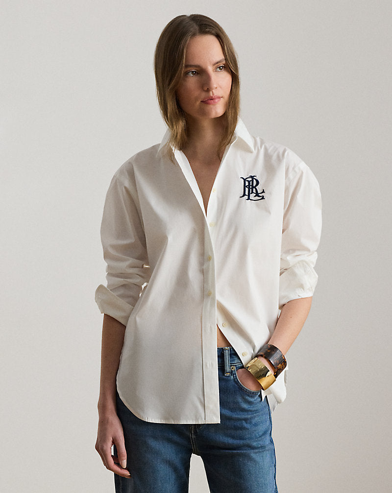 RALPH LAUREN -Relaxed Fit Stretch Cotton Shirt