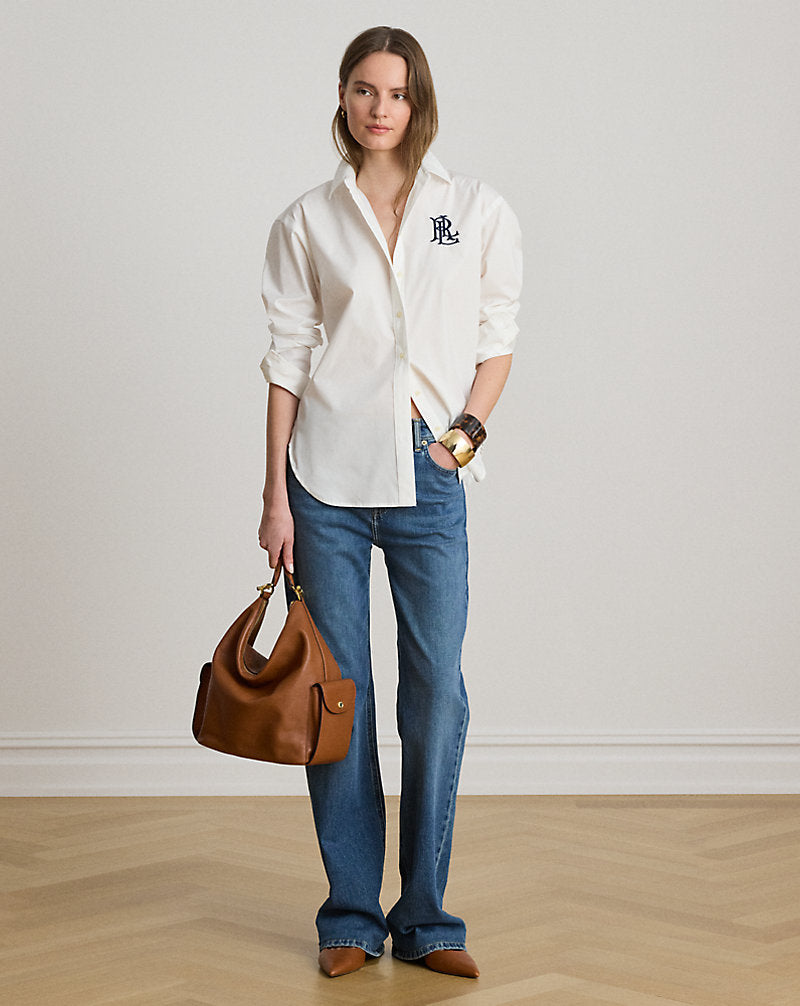 RALPH LAUREN -Relaxed Fit Stretch Cotton Shirt