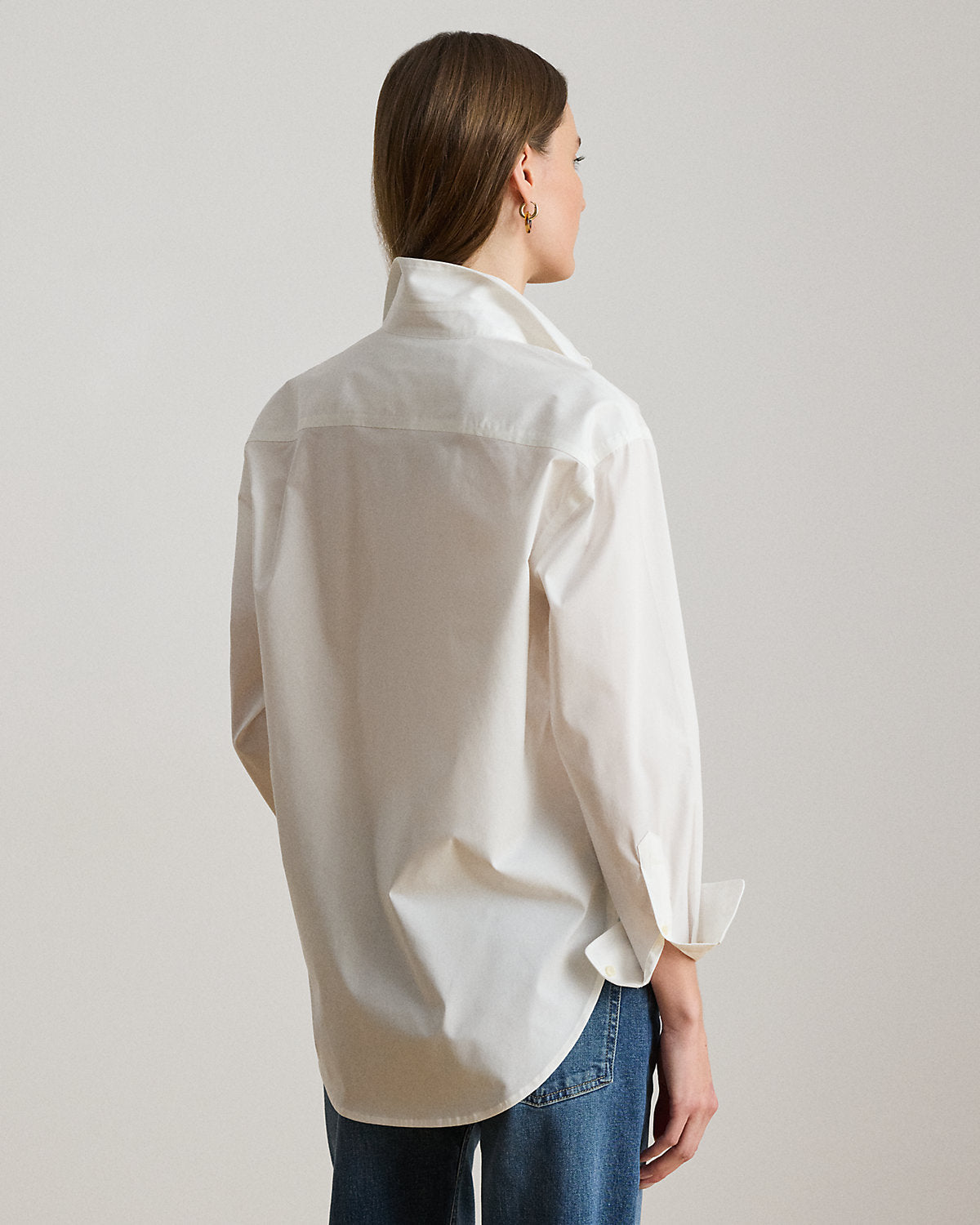 RALPH LAUREN -Relaxed Fit Stretch Cotton Shirt