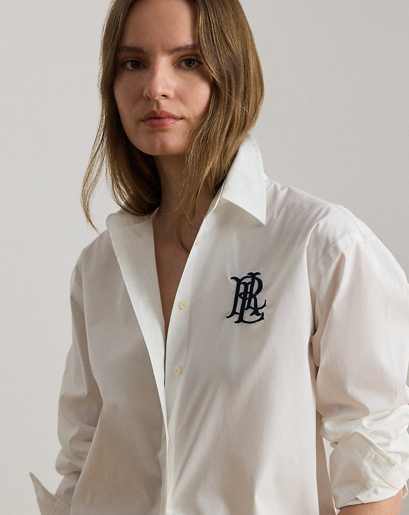 RALPH LAUREN -Relaxed Fit Stretch Cotton Shirt