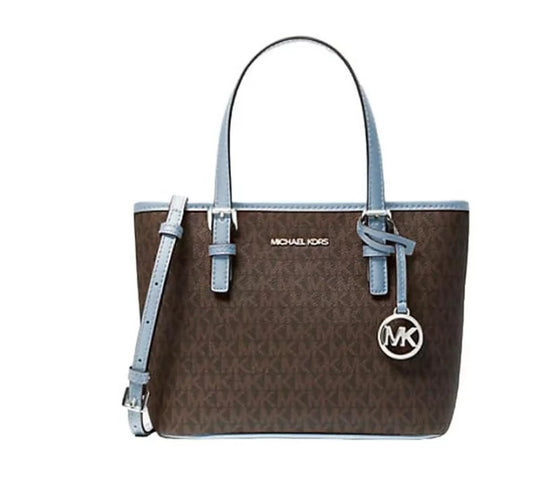 Michael Kors Jet Set Travel Extra-Small Logo Top-Zip Tote Bag