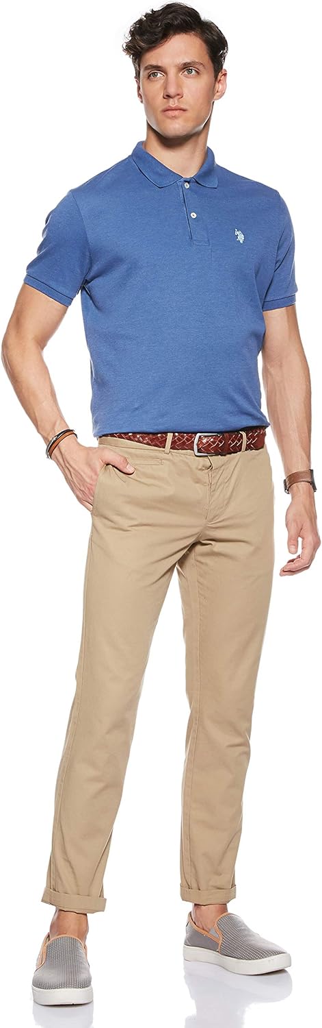 U.S. Polo Assn Men's Solid Interlock Polo Shirt