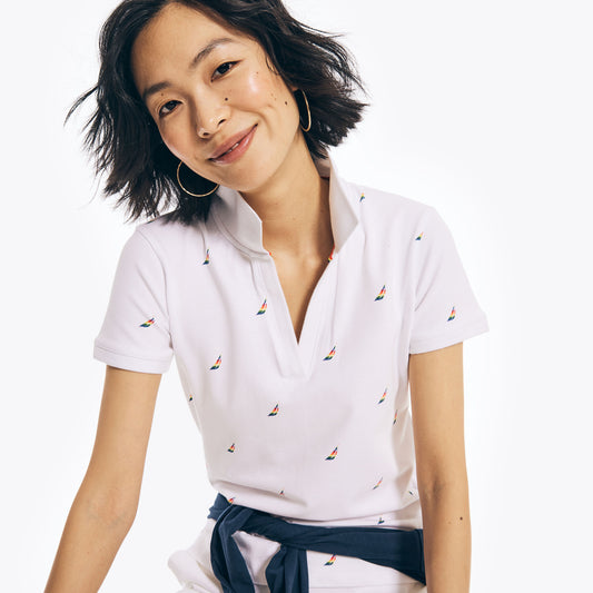 Nautica Split Neck Pride Polo