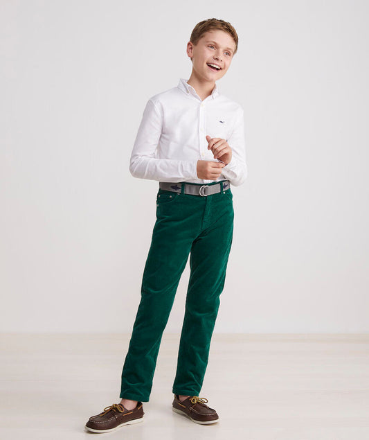 Vineyard Vines Boy's End Button Down Whale Shirt