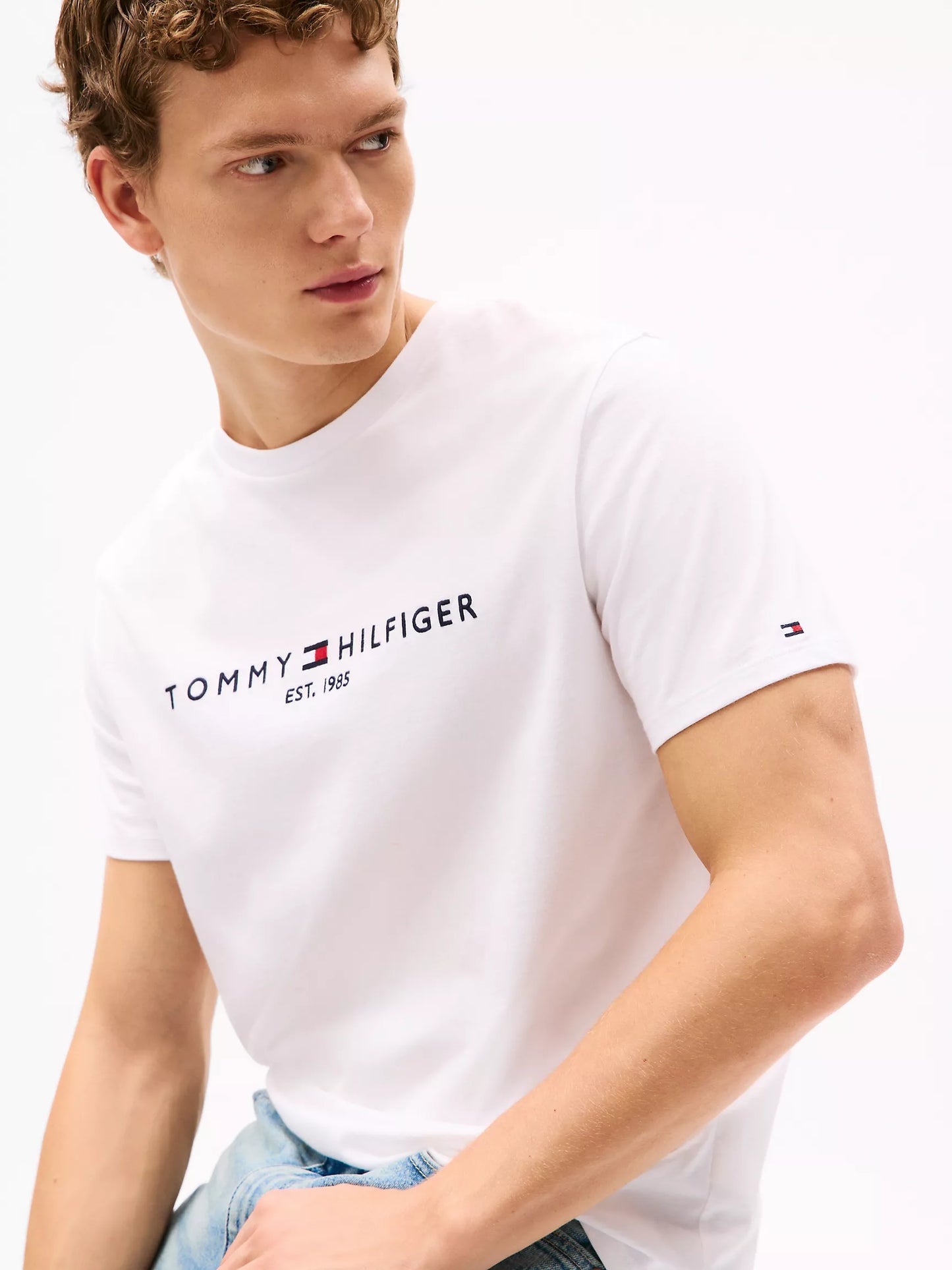 Tommy Hilfiger Embroidered Tommy Logo T-Shirt