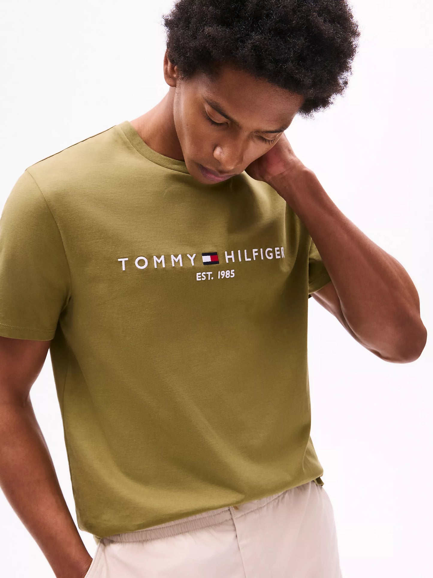 Tommy Hilfiger Embroidered Tommy Logo T-Shirt