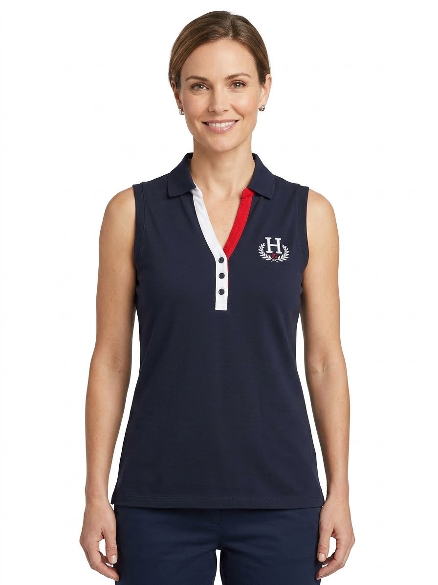 Tommy Hilfiger sleeveless polo blouse
