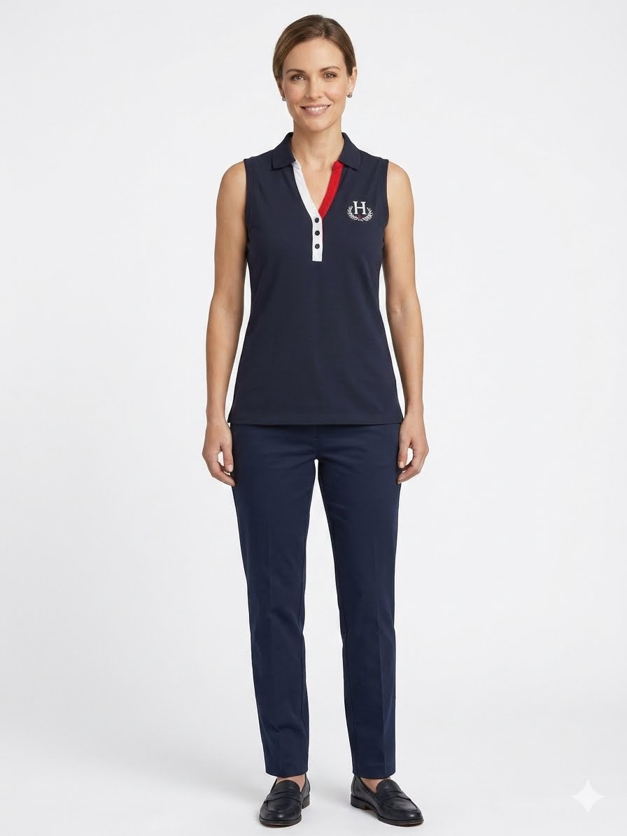 Tommy Hilfiger sleeveless polo blouse