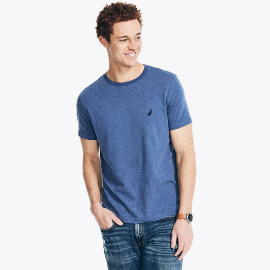 Nautica Heather Crewneck Deck T-Shirt