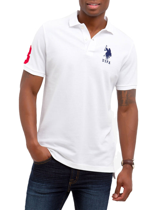 US Polo Assn Slim Fit Stretch Solid Polo Shirt