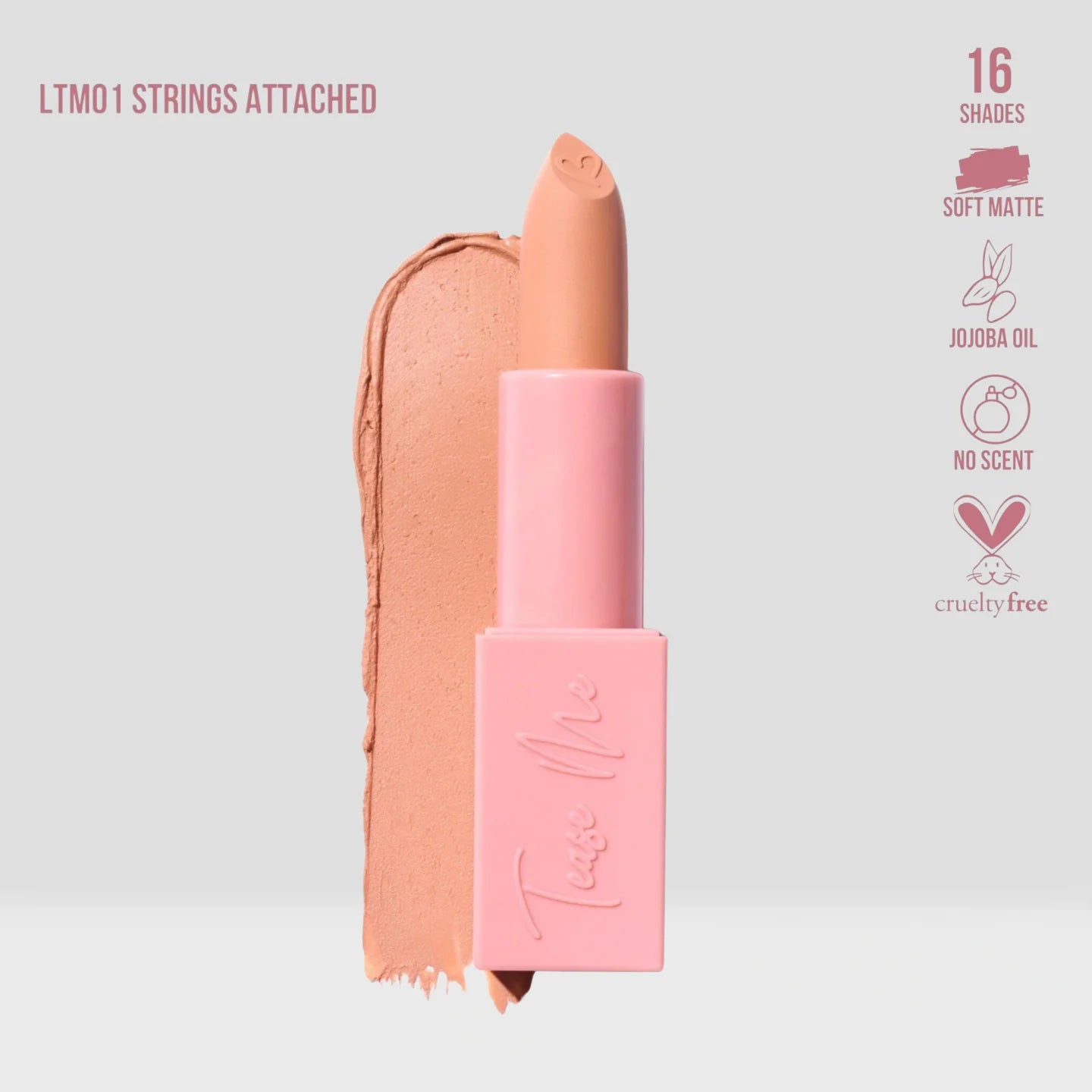 Beauty Creations Tease Me Soft Matte Lipstick