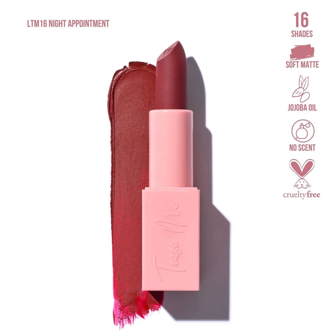Beauty Creations Tease Me Soft Matte Lipstick