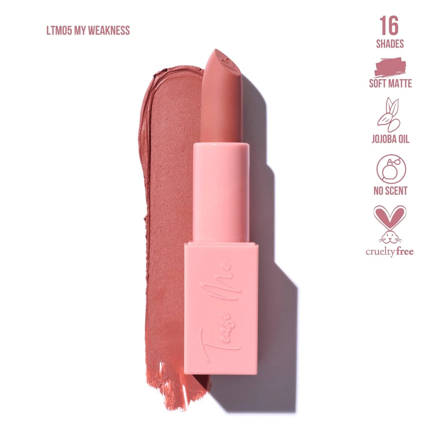 Beauty Creations Tease Me Soft Matte Lipstick