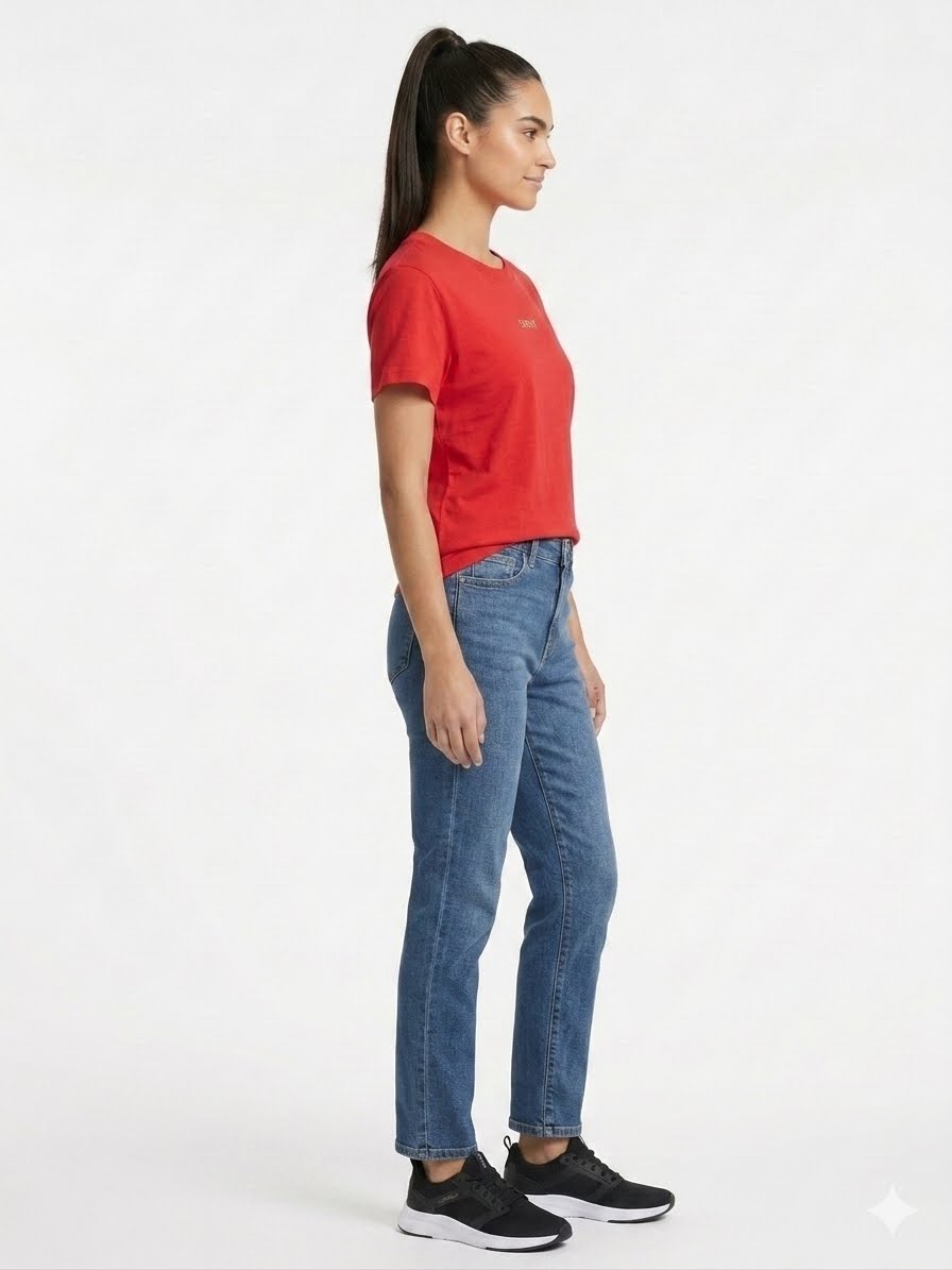 DKNY red sports t-shirt for women